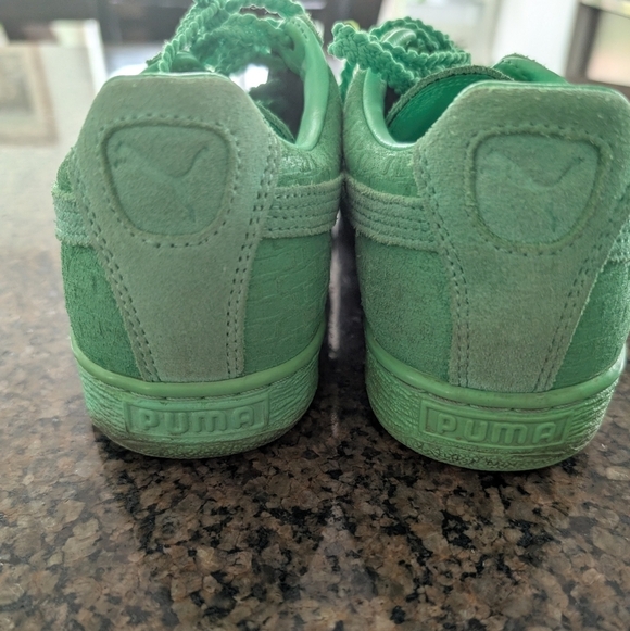Women's Green Puma Solange Size 9.5 - Picture 3 of 7